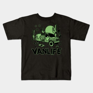 Vanlife in the dark. Kids T-Shirt